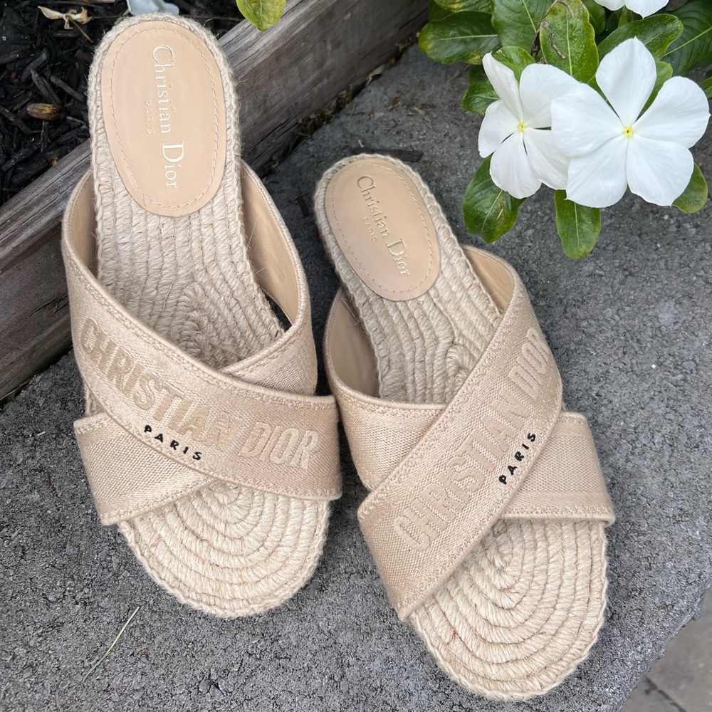 Dior Granville Espadrilles Sandals - Picture 2 of 2